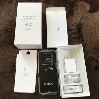 オッポ(OPPO)のOPPO A5 2020 箱 充電器 イヤホン(その他)