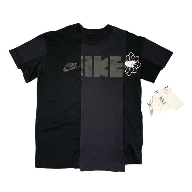 sacai(サカイ)のsacai NIKE ハイブリッドTシャツ ブラック size:XS メンズのトップス(Tシャツ/カットソー(半袖/袖なし))の商品写真