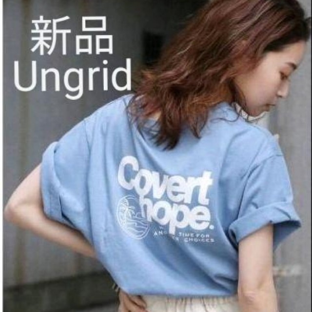 Ungrid(アングリッド)の【chi- -様専用】新Ungrid アングリッド サークルロゴショートTシャツ レディースのトップス(Tシャツ(半袖/袖なし))の商品写真