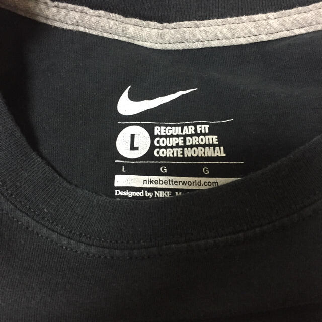 NIKE(ナイキ)のNIKE ナイキ ビッグスウォッシュ Tシャツ ブラック Lサイズ 中古品 1点 メンズのトップス(Tシャツ/カットソー(半袖/袖なし))の商品写真