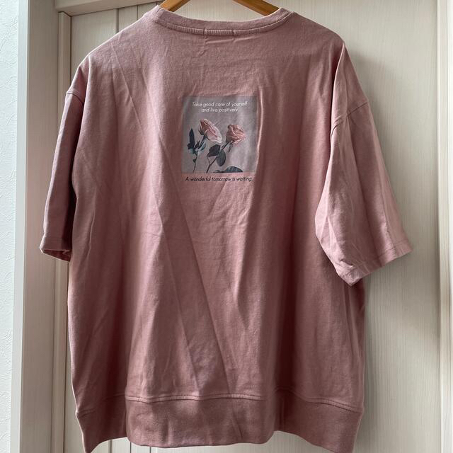 しまむら(シマムラ)の新品未使用てらさんterawear emuピンクのTシャツL レディースのトップス(Tシャツ(半袖/袖なし))の商品写真