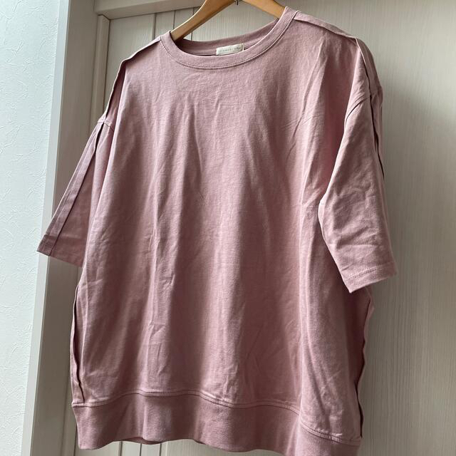 しまむら(シマムラ)の新品未使用てらさんterawear emuピンクのTシャツL レディースのトップス(Tシャツ(半袖/袖なし))の商品写真