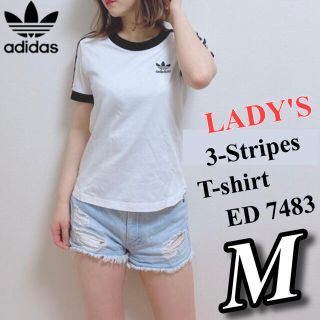 アディダス(adidas)の新品  adidas 3-Stripes T-shirt LADY'S Mサイズ(Tシャツ(半袖/袖なし))