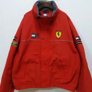 トミーヒルフィガー(TOMMY HILFIGER)のトミーヒルフィガー　フェラーリコラボ　ジャケット　レア(ナイロンジャケット)