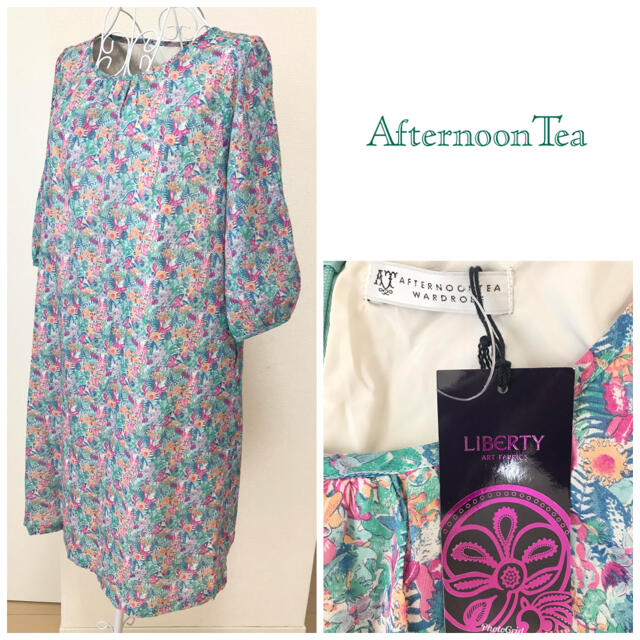 AfternoonTea(アフタヌーンティー)の新品タグ付　AFTERNOON TEA×LIBERTY ワンピース レディースのワンピース(ひざ丈ワンピース)の商品写真