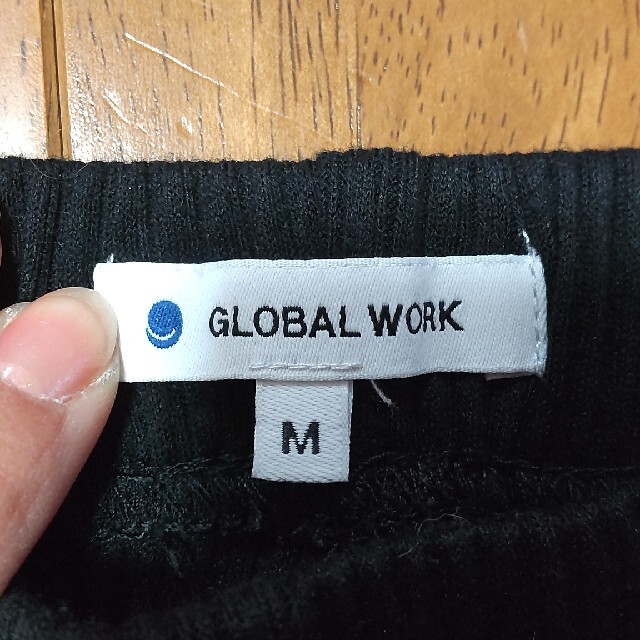 GLOBAL WORK(グローバルワーク)の12部丈黒レギンス(GLOBALWORK) レディースのレッグウェア(レギンス/スパッツ)の商品写真