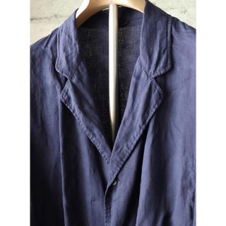 コモリ(COMOLI)のcomoli リネンWクロスジャケット　french navy 1(テーラードジャケット)