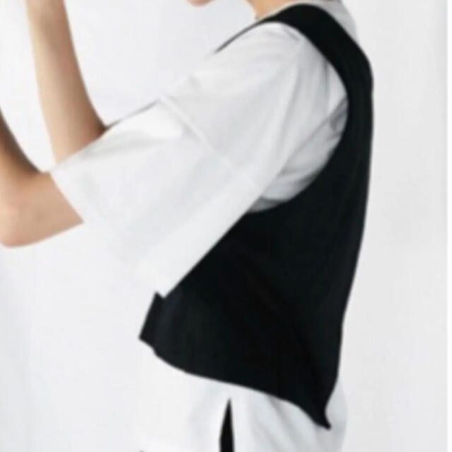 ENFOLD(エンフォルド)の希少‼︎ENFOLD ベストセット Tシャツ☆3wayレイヤードトップス レディースのトップス(Tシャツ(半袖/袖なし))の商品写真