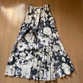 マックスマーラ(Max Mara)のsportmax 水彩花柄ワンピース　36 (ミニワンピース)