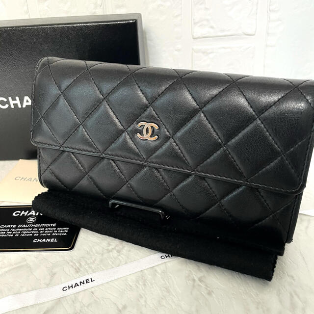 CHANEL シャネル マトラッセ 長財布 黒ファッション小物