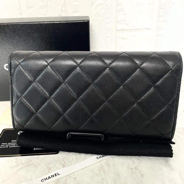 CHANEL シャネル マトラッセ 長財布 黒ファッション小物