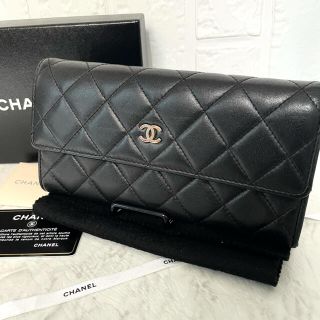 シャネル(CHANEL)のCHANEL シャネル マトラッセ 長財布 黒(財布)