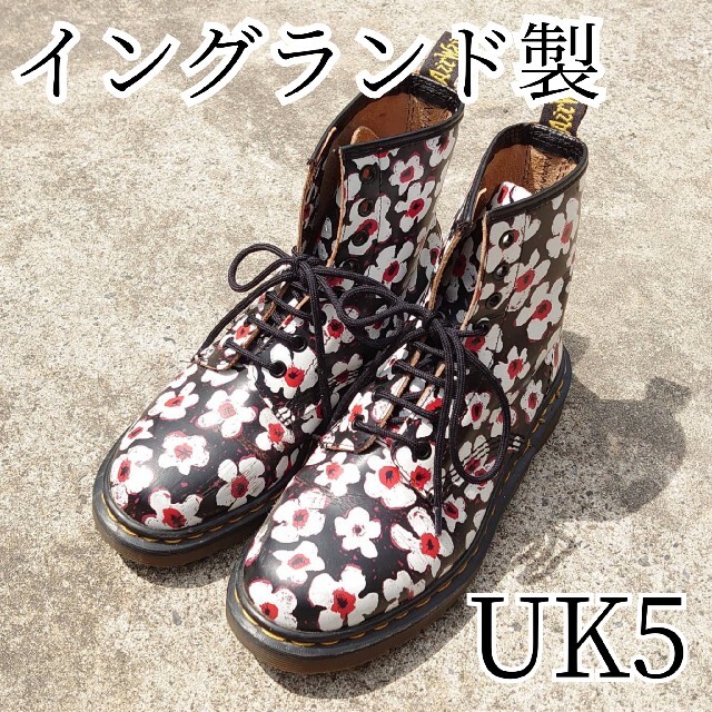 レディース【Dr.MARTENS】イングランド製 PANSY FAYRE 8ホール ブーツ