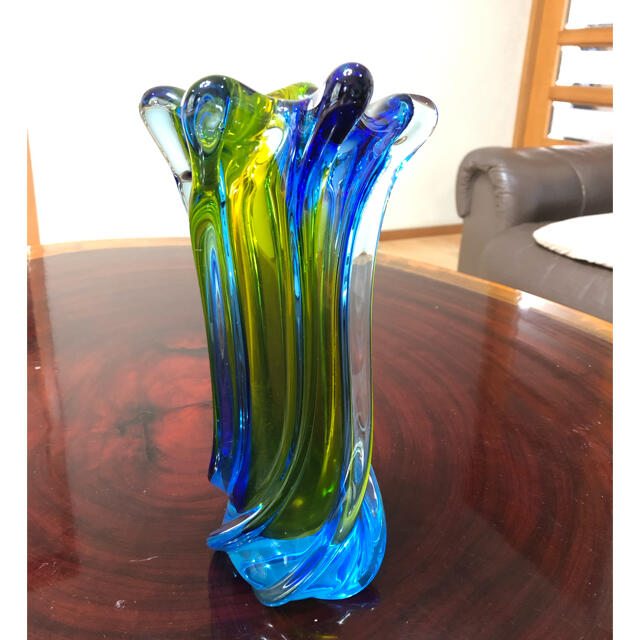 ガラス　花瓶　フラワーべース インテリア/住まい/日用品のインテリア小物(花瓶)の商品写真