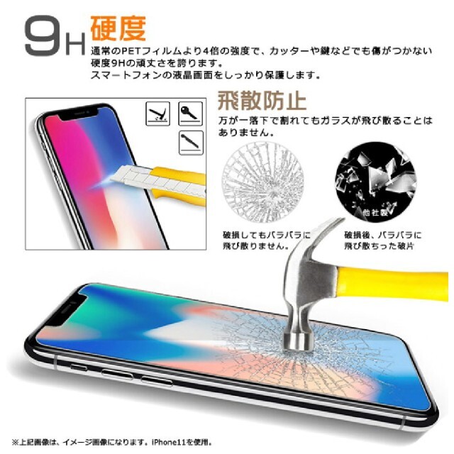 Google Pixel(グーグルピクセル)の２枚セット　Google Pixel 4a 液晶保護ガラスフィルム スマホ/家電/カメラのスマホアクセサリー(保護フィルム)の商品写真