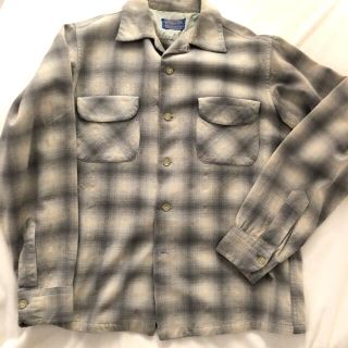 ペンドルトン(PENDLETON)の60s ペンドルトン 開襟シャツ ボックスシャツ オンブレ グランジ チェック(シャツ)