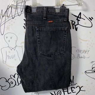 リーバイス(Levi's)の90s RUSTLER ラスラー ブラックデニム 古着(デニム/ジーンズ)