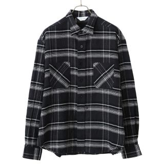 アンユーズド(UNUSED)のUNUSED 18aw oversize check shirt black(シャツ)