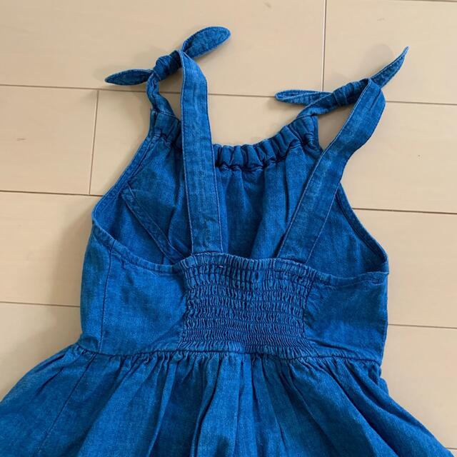 ZARA(ザラ)のZARA122 デニムワンピース キッズ/ベビー/マタニティのキッズ服女の子用(90cm~)(ワンピース)の商品写真