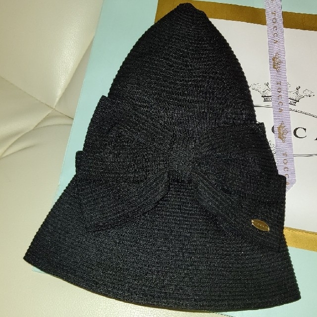 TOCCA(トッカ)のTOCCA  リボン付きハットUV帽子  エムズグレイシー ランバンオンブルー レディースの帽子(麦わら帽子/ストローハット)の商品写真