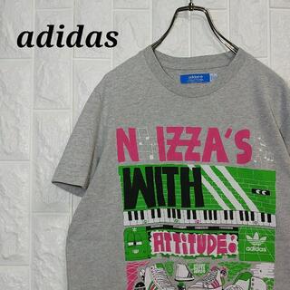 アディダス(adidas)のアディダス Tシャツ 半袖 プリント 韓国古着 トレフォイル(Tシャツ/カットソー(半袖/袖なし))