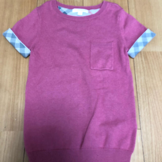 BURBERRY(バーバリー)のバーバリー8Y128カシミアニット キッズ/ベビー/マタニティのキッズ服女の子用(90cm~)(Tシャツ/カットソー)の商品写真