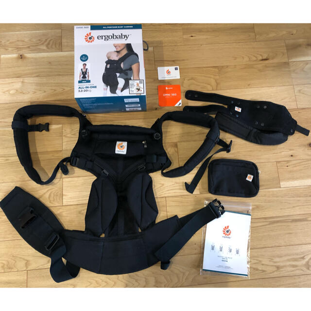 Ergobaby   エルゴベビー オムニ クールエア ブラック 付属品