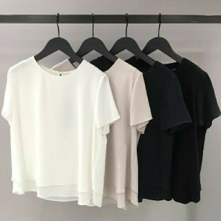 セオリーリュクス(Theory luxe)の現行品 theory luxe ウォッシャブル 定番 半袖 とろみブラウス(シャツ/ブラウス(半袖/袖なし))