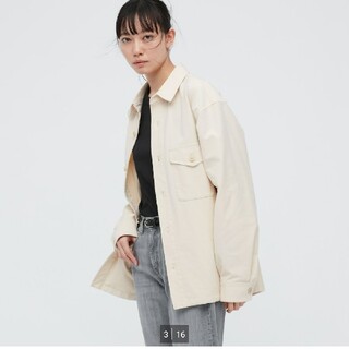 ユニクロ(UNIQLO)のオーバー シャツ ジャケット ユニクロ ジャージー(シャツ/ブラウス(長袖/七分))