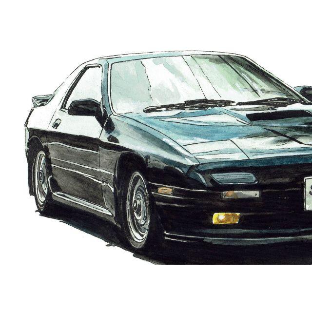 NC-1044ロードスターVSP/RX-7限定版画直筆サイン額装●作家平右ヱ門