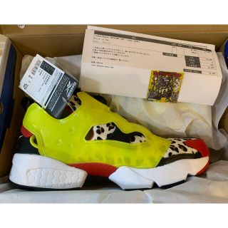 リーボック(Reebok)のatmos x reebokinstapump fury  アニマル シトロン (スニーカー)