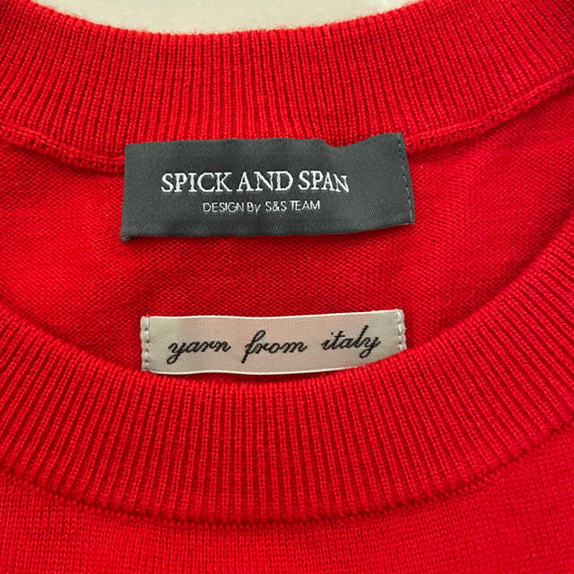 Spick & Span(スピックアンドスパン)の【ペコ様専用】SPICK & SPAN赤色パフスリーブニット レディースのトップス(ニット/セーター)の商品写真