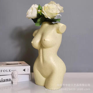ボディアートフラワーベース 花のある暮らし セラミック花瓶(花瓶)