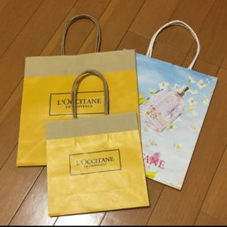 ロクシタン(L'OCCITANE)のロクシタン ショップ袋3枚セット(ショップ袋)