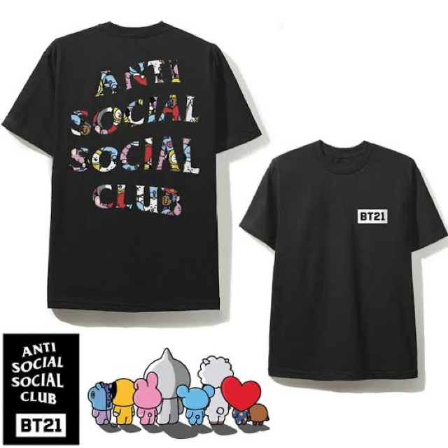 ANTI(アンチ)の本日限定値下げ【ASSC】BT21 コラボ 半袖Tシャツ メンズのトップス(Tシャツ/カットソー(半袖/袖なし))の商品写真