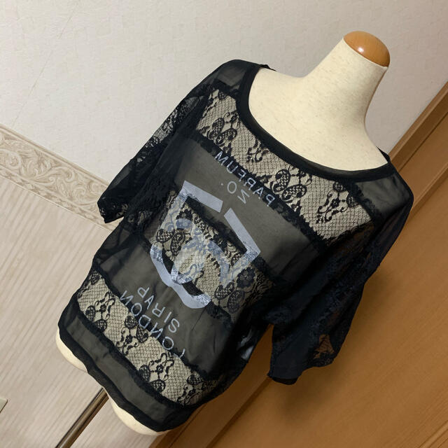 MURUA(ムルーア)のMURUA☆シースルーレースカットソー レディースのトップス(カットソー(半袖/袖なし))の商品写真