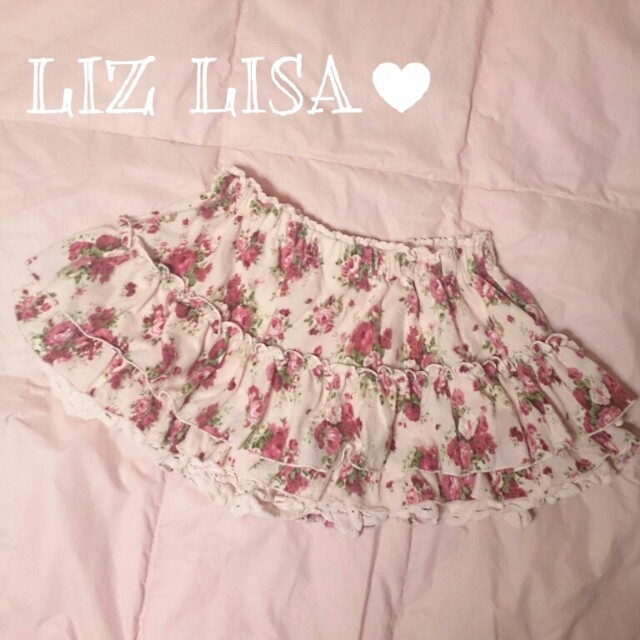 LIZ LISA(リズリサ)の♥リズリサ♥ふわふわ花柄起毛スカパンPK レディースのパンツ(キュロット)の商品写真