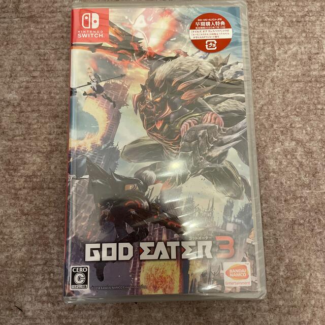 BANDAI(バンダイ)のGOD EATER 3（ゴッドイーター3） Switch エンタメ/ホビーのゲームソフト/ゲーム機本体(家庭用ゲームソフト)の商品写真