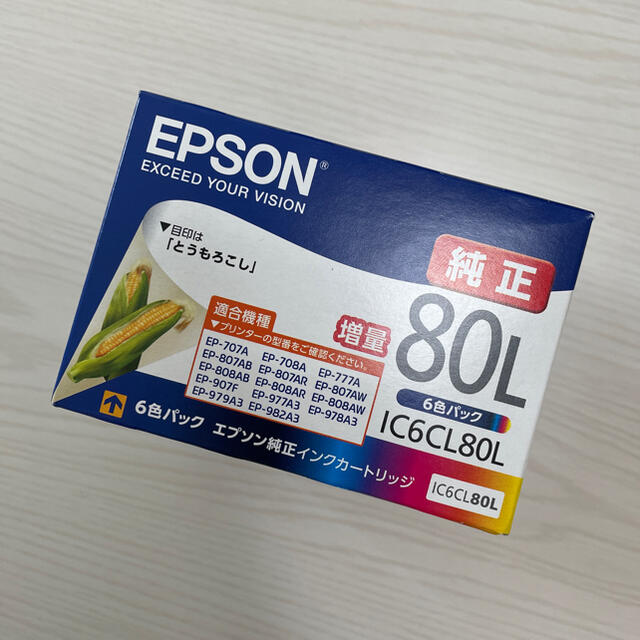 EPSON(エプソン)のエプソン インクカートリッジ IC6CL80L 3箱（増量 6色パック） スマホ/家電/カメラのPC/タブレット(PC周辺機器)の商品写真