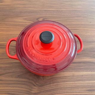 ルクルーゼ(LE CREUSET)の[匿名配送]シグニチャーココット・ロンド(20cm)(鍋/フライパン)