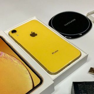 アップル(Apple)の【はなちゃんありがとう専用】iPhoneXR64GB Simフリー 付属品付き２(スマートフォン本体)