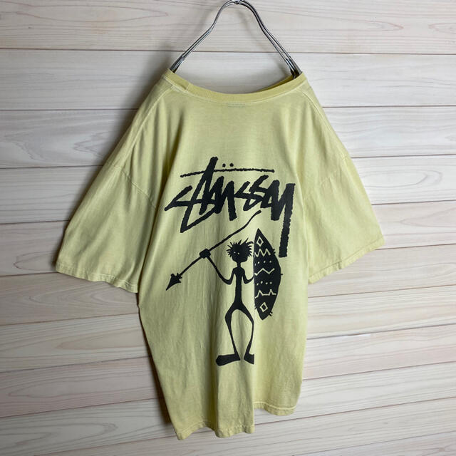 メキシコ製】ステューシー☆両面ロゴ入りTシャツ シャドーマン ビッグ
