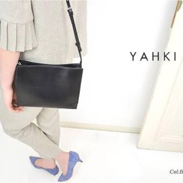 未使用‼︎YAHKIヤーキ★スクエアショルダーバッグ★ブラック YAHKI ヤーキ スクエアショルダー新品未使用