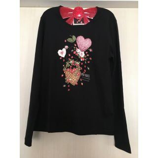 ピンクハウス(PINK HOUSE)のピンクハウス🎀新品🎀🍓イチゴハートかごロンT(Tシャツ(長袖/七分))