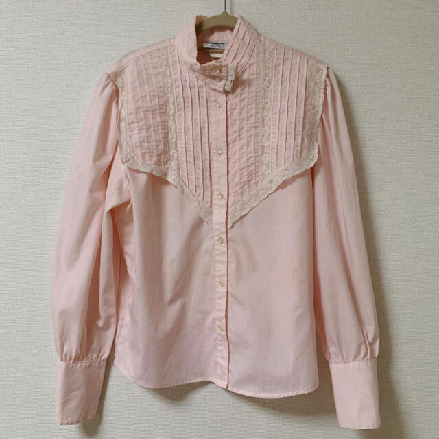 Lochie(ロキエ)のvintage ブラウス　ピンク　パステルカラー レディースのトップス(シャツ/ブラウス(長袖/七分))の商品写真