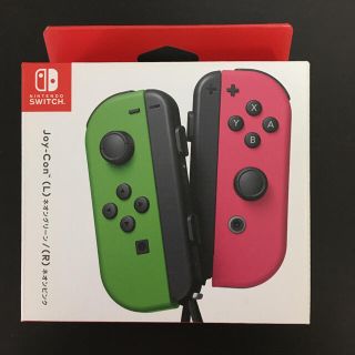 ニンテンドースイッチ(Nintendo Switch)の未使用　スイッチ　Joy-Con ネオングリーンピンク(その他)