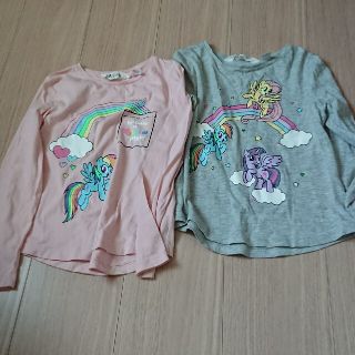 エイチアンドエム(H&M)の５月２３日まで値下げ！H&M マイリトルポニー 長袖Tシャツ 4-6y 110(Tシャツ/カットソー)