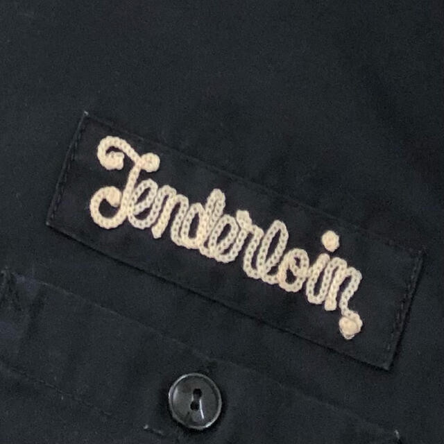TENDERLOIN(テンダーロイン)のTENDERLOIN テンダーロイン ワークシャツ ブラック S 長袖 刺繍 メンズのトップス(シャツ)の商品写真