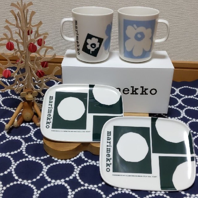 となります marimekko - マリメッコ ウニッコ50周年 黒系 3点セットの