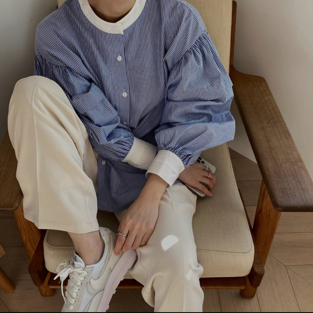 willfully slit drawstring sleeve SH ブルー